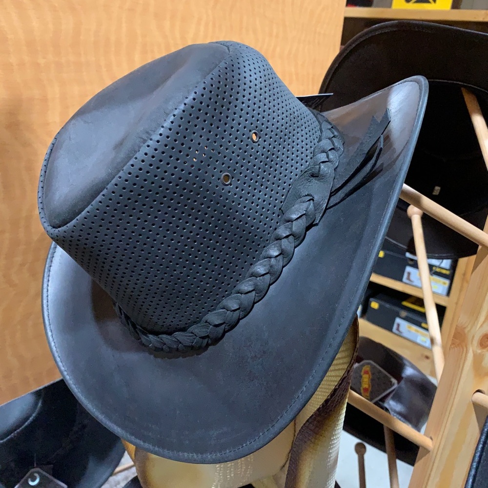 Men’s Leather Outback Hat